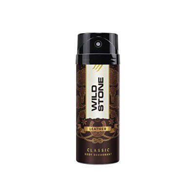 Wild Stone Classic Leather Long lasting Masculine Deodorant for Men, 225ml