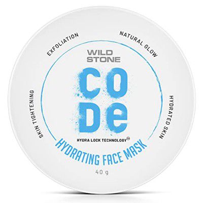 Wild Stone CODE Hydrating Face Mask For Men | Dead Skin Removal, Anti Acne & Oil Control| Facial Mask For Glowing Skin