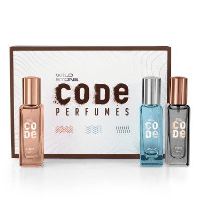 Wild Stone CODE Luxury EDP Perfumes Gift Set for Men Pack of 3 (3x20ml)