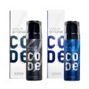 Wild Stone Code Platinum & Titanium No Gas Body Perfume Spray Combo for Men,Pack of 2 (120ml each)...