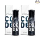 Wild Stone Code Platinum No Gas Body Perfume for Men, Long Lasting Intense Fragrance for Party Wear, Pack of 2 (120ml each)...
