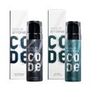 Wild Stone Code Steel & Platinum No Gas Body Perfume Combo for Men,, Pack of 2 (120 ml each)...