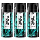 Wild Stone Edge Deodorant Spray For Men Pack of 3 (200Ml Each)...