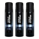 Wild Stone Intense Black Long Lasting No Gas Deodorant for Men, Pack of 3 (150ml each)...