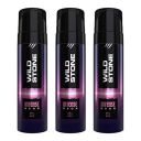 Wild Stone Intense Neon No Gas Body Deodorants for Men, Long lasting Deo Combo Pack of 3 (120ml each)...