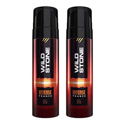 Wild Stone Intense Trance Long Lasting No Gas Deodorant for Men, Pack of 2 (150ml each)
