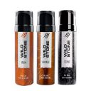 Wild Stone Iron, Bronze and Stone Perfume Body Spray Combo for Men, Pack of 3 (120 ml each)|No Gas Deodorant for Men...