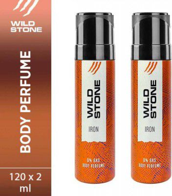 Wild Stone Iron Pack of 2 Perfume Body Spray - For Men (240 ml, Pack of 2)