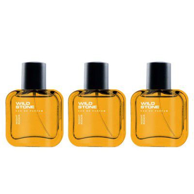 Wild Stone Night Rider Long Lasting Perfume for Men, Combo Pack of 3 (30ml each)