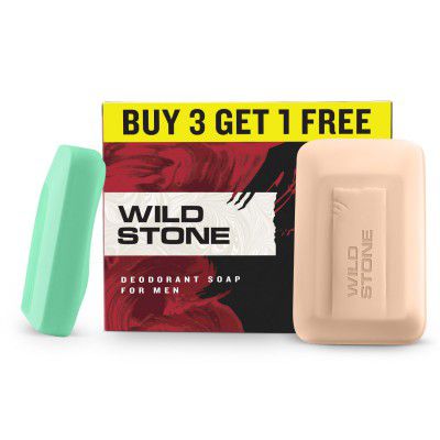 Wild Stone Soap, (Pack Of 4, 125Gm Each) | Ultra Sensual And Forest Spice Soaps