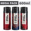 Wild Stone Ultra Sensual , Red & legend (200 ml Each) Deodorant Spray - For Men  (600 ml, Pack of 3)...