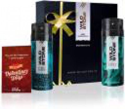Wild Stone Valentine Gift Box with Edge and Hydra Energy Deodorant (150ml each) Combo Set (Set of 3)