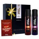 Wild Stone Valentine Gift Hamper with Intense Trance and Neon No Gas Deodorant (120ml each)...