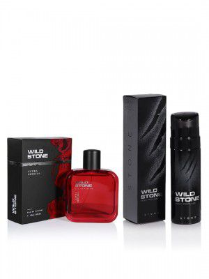 Wild stoneWild Stone Men Set Of Ultra Sensual Eau de Parfum & Stone Body Perfume