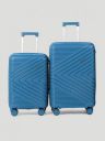 Wildcraft Hard Body Set of 2 Luggage 8 Wheels - Quartz : Set of 2 (Small 56.2cm | Medium 68.2cm) - Blue...