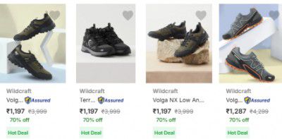 FLAT 70% OFF |  Wildcraft - Hiking & Trekking Shoes