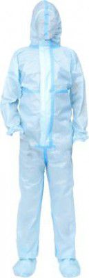 Wildcraft Hypashield Personal Protection Hazmat Suit(PPE Kit) for Doctors(High risk users) free size Safety Jacket  (Blue)