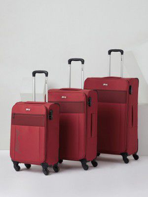 Wildcraft Set of 3 Brooks Torq Trolley Suitcases - Cabin, Medium & Large