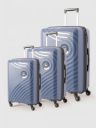 Wildcraft Set of 3 Onyx Lite Trolley Suitcases - Cabin Medium & Large...