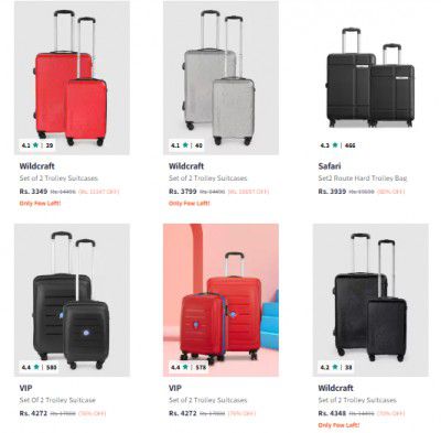 Wildcraft Trolley Set Starts Rs.2899