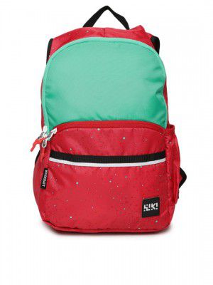 Wildcraft Unisex Red & Green Colourblocked Backpack