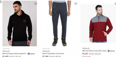LOOT | Wildcraft Winter Wear @ 70%-78% OFF