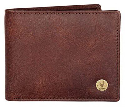 WildHorn Brown Leather Mens Leather Wallet(WH2052 Crackle)