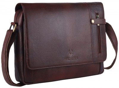 WildHorn Genuine Leather Laptop Messenger Bag for Men