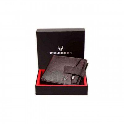 WildHorn Rfid Protected Leather Wallet For Men, Brown