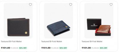 WILDHORN Wallet upto 94% off from Rs.77
