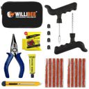 WILLIBEE 8-in-1 Tubeless Tyre Puncture Repair Kit...