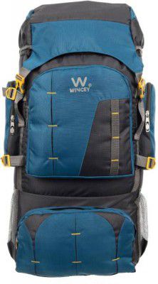 Wincey  Travel bag trekking bag Mountaineering bag Rucksack - 95 L (Blue,Grey)