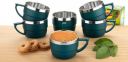 WINCY Pack of 6 Stainless Steel, Steel Tea (Green Cup Set) ...