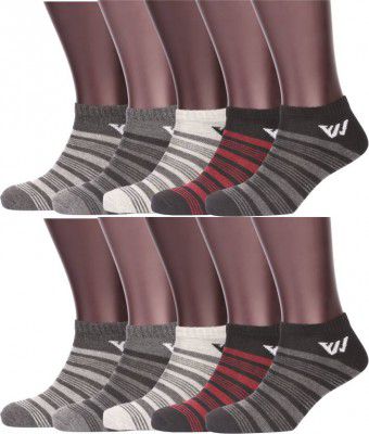 Winget Men & Women Solid Ankle Length (Pack of 10)