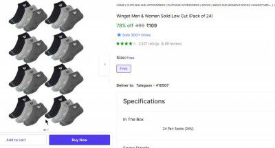 Winget Men & Women Solid Low Cut (Pack of 24)