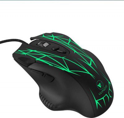 Wings Crosshair 200 Wired Optical Gaming Mouse (USB 3.0, Black)