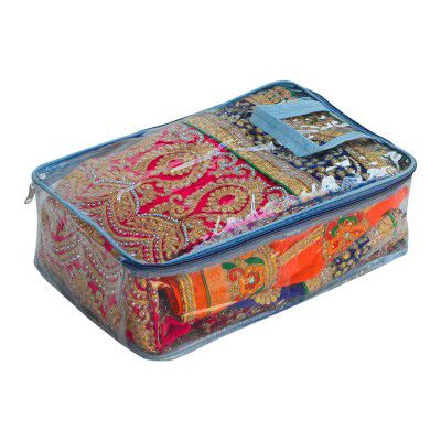 WINI KRAFTS Pvc Transparent Saree Cover Bag Wardrobe