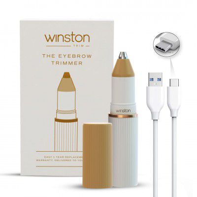 Winston Rechargeable Electric Eyebrow Trimmer for Women - 90 Min 