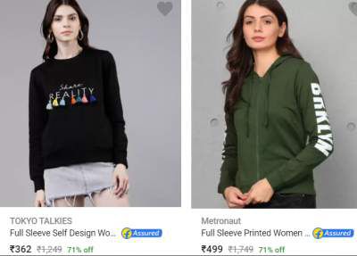 Winter Wear Womens Clothing Upto 77% Off