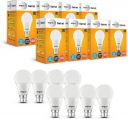 Wipro 10 W Standard B22 LED Bulb  (White, Pack of 8)...
