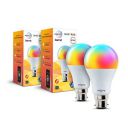 wipro 12.5W B22 Wi-Fi Smart LED Bulb with Music Sync for Amazon Alexa & Google Assistant (Pack of 2)...