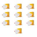 Wipro 6W Alpha Downlight for Junction Box | Warm White (2700K) | 3 inch Cutout, 22mm Height | Pack of 10...