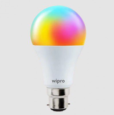wipro 9 Watts Electric Powered LED Bulb (Voice Assistant Supported, NS9400, White)
