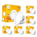 wipro Alpha 10W Round Downlight Junction Box | Cool Day White  | Pack Of 6...