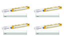 Wipro Aluminium Non-Rechargeable P07010_4 14-Watt Led Light (Pack of 4, Rectangular, Cool Day Light)...