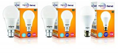 wipro B22 LED Bulb 15 Watts Combo
