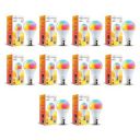 wipro B22D 12.5W Wi-Fi Smart LED Bulb with Music Sync for Amazon Alexa & Google Assistant (Pack of 10, Multicolor)...