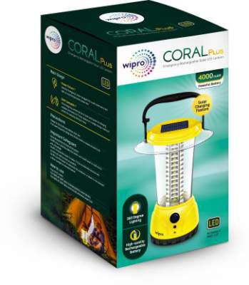 Wipro Coral Plus Rechargable Solar LED Lantern Lantern Emergency Light