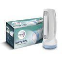 Wipro Crystal Multi Functional Emergency LED Torch Cum Lantern|Emergency Light with Ergonomic Design |Li Ion Battery (White), Pack of 1...