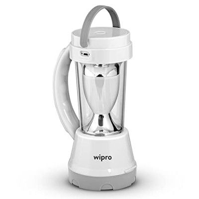 Wipro Cyrus Multi-Functional Rechargeable LED Torch with Emergency Light| 360 Degree Ambient Light| 1500 mAH Battery